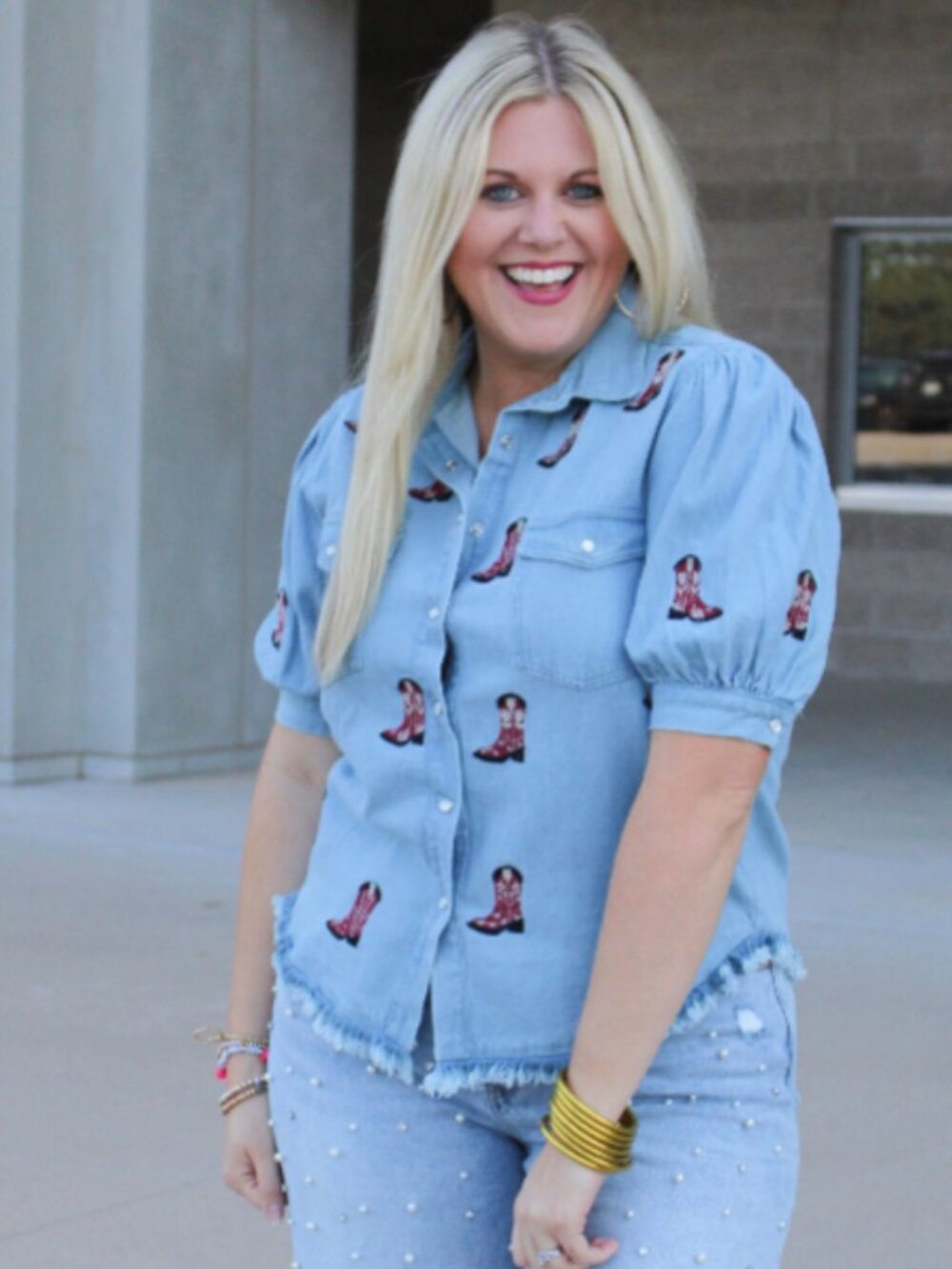 Oh My Stars | Western Cowboy Boot Top - Maroon